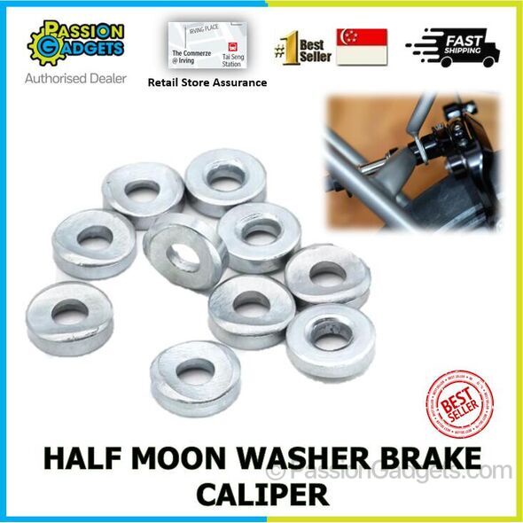 Half Moon Washers Brake Caliper Spacer Concave Washer for Brompton