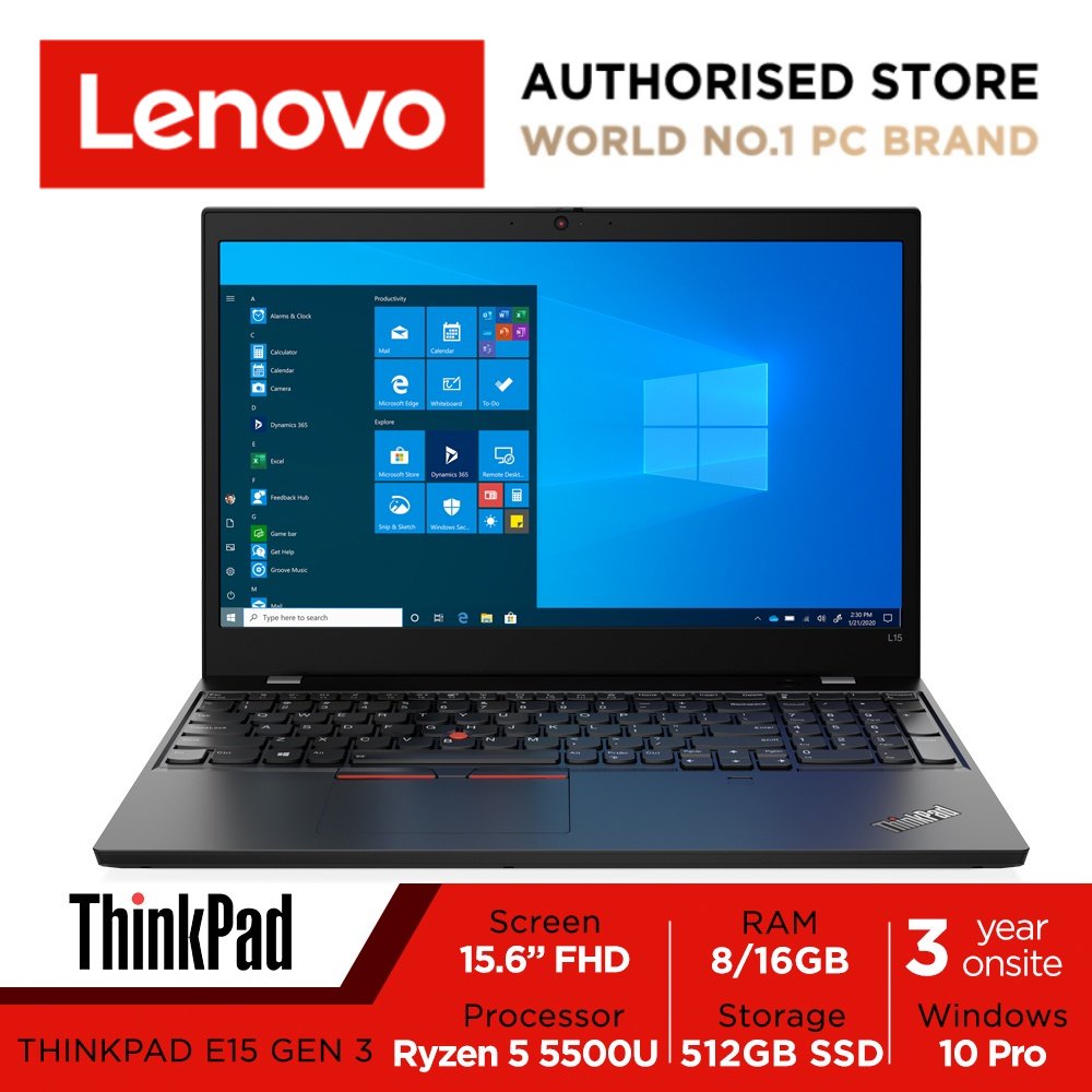 [3Y Onsite+ThinkPad Mouse]Lenovo ThinkPad E15 Gen 20YG003MSG | 15.6 FHD | Ryzen 5 5500U | 8GB RAM | 512GB SSD | 3Y