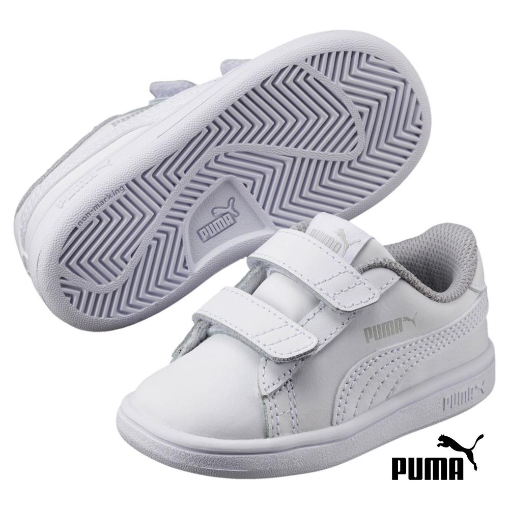 PUMA Unisex Smash v2 Leather Kids' Shoes