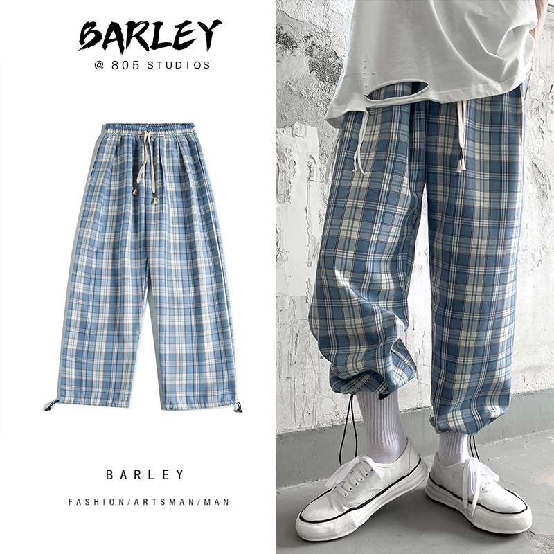 Checkered casual clearance pants