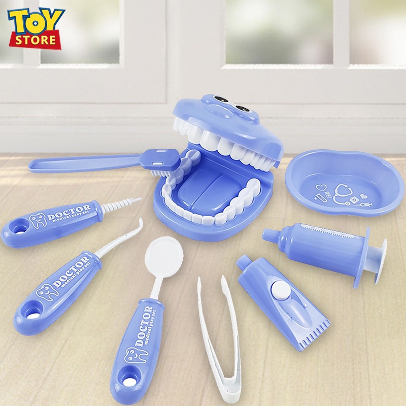 Dentist Toy Pretend Dentist Check Tooth Model Set Kit Educational Role-Playing Simulation Children Learning Toy Children Doctor Toy
