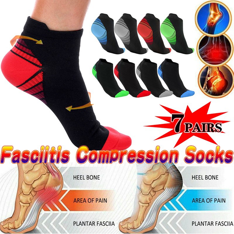 17 Pairs Plantar Fasciitis Socks with Arch Support for Men & Women
