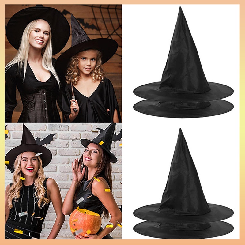 Unisex Halloween Witch Hat Halloween Party Cosplay Costume Props ...