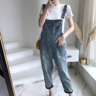 Denim Jumpsuit Women Korean Style Oversized High Waist Casual One Piece  Outfit Women Playsuit Vintage Pants Overalls for Women