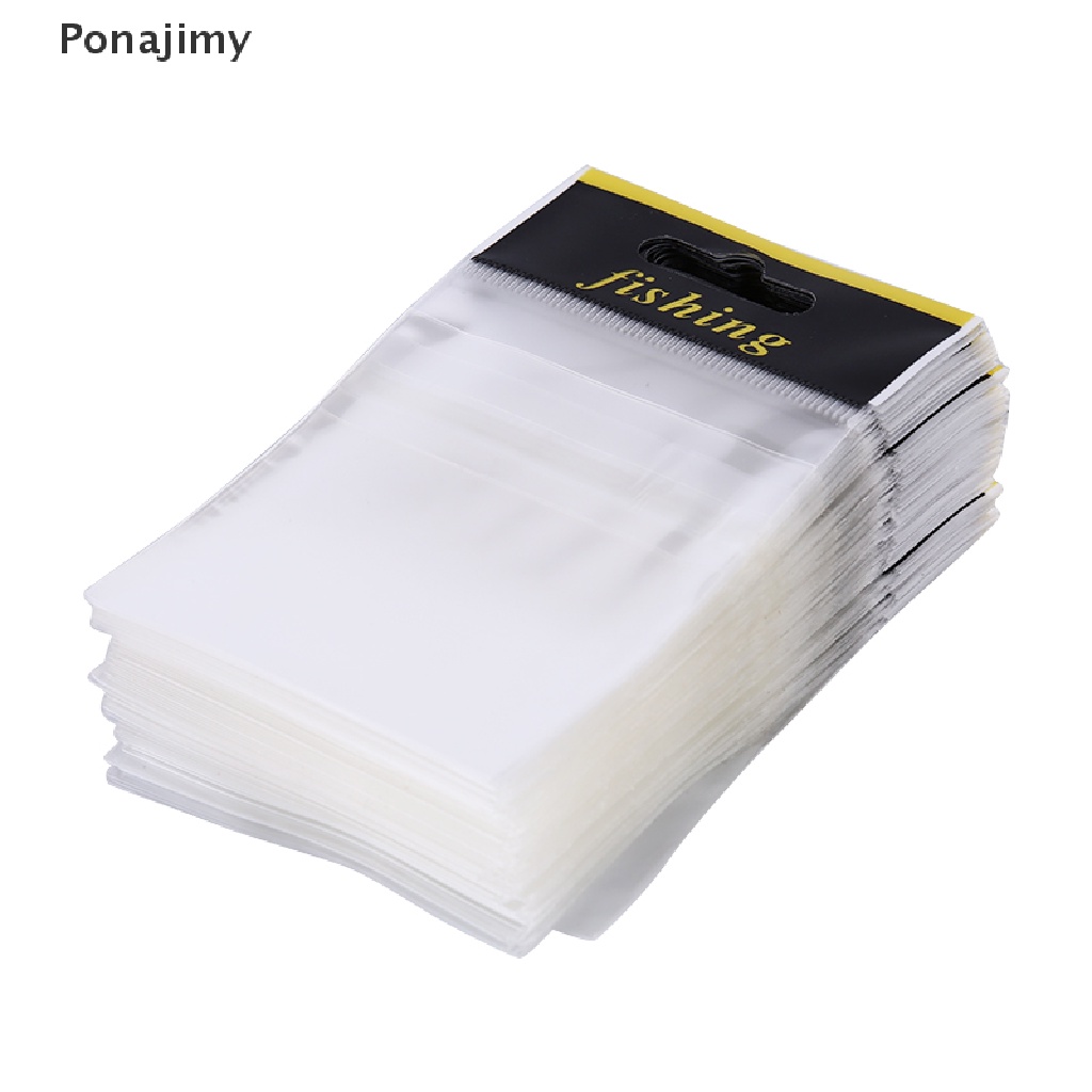 Ponajimy 100Pcs Small Fish Hook Bags Fishing Accessories Bag Fishing
