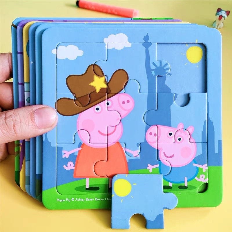🌟READY STOCK🌟Peppa Pig Jigsaw Puzzle 🧩(for Age 26) Shopee Singapore