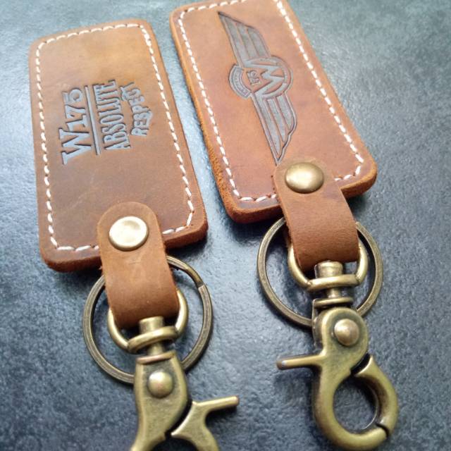 Genuine clearance leather keychain