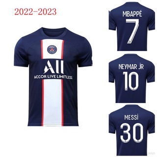 2021/22 PSG Home Youth Jersey MESSI NO.30 Sportswear Soccer Football Set 