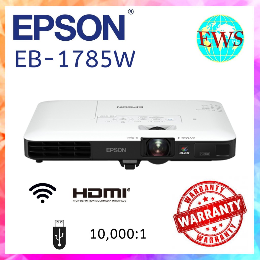 Epson EB-1785W Wireless WXGA 3LCD Projector | Shopee Singapore