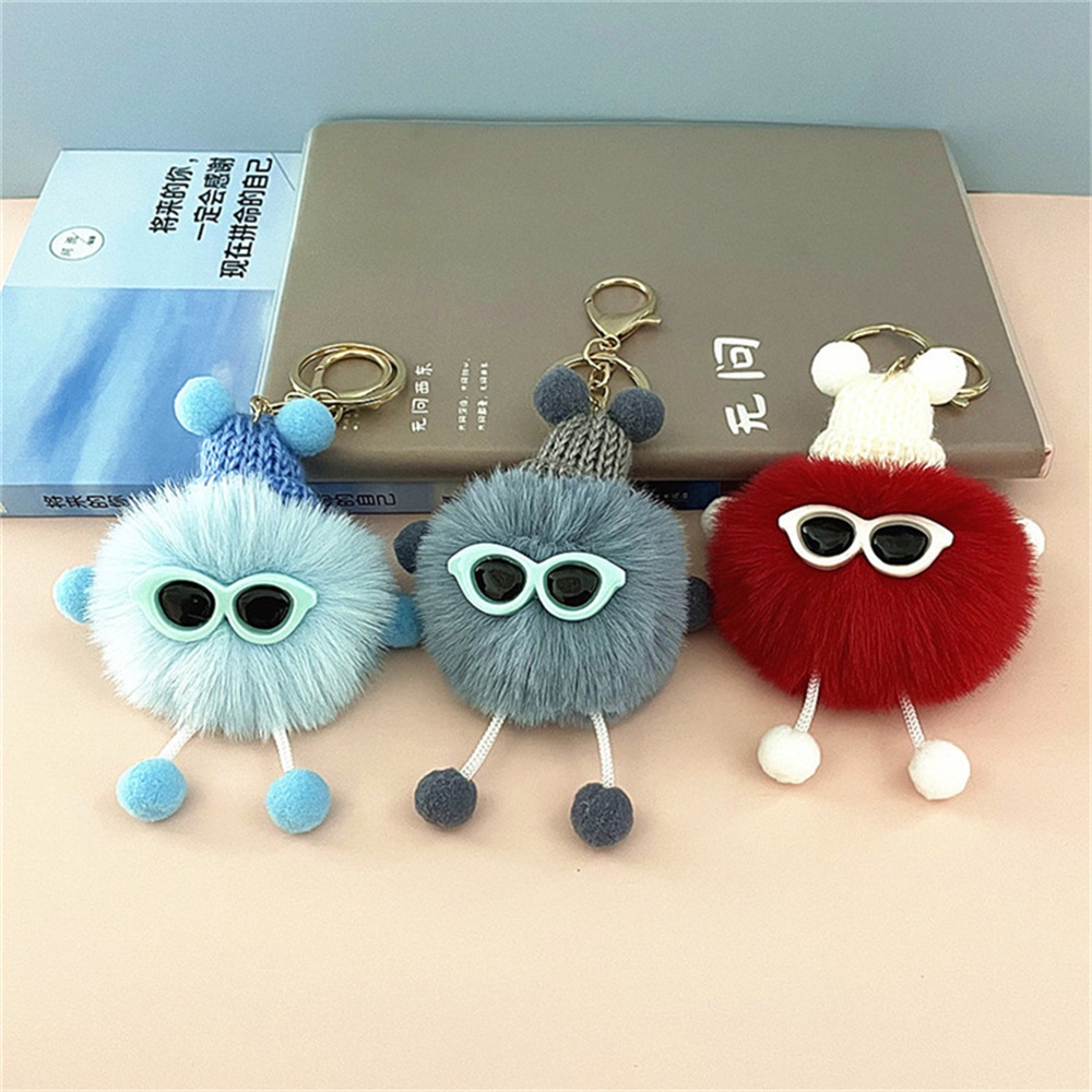 Fuzzy keychain clearance ball