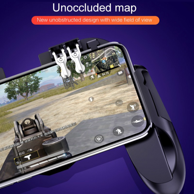 New Six Finger All-in-One PUBG Mobile Game Controller Free Fire Key ...
