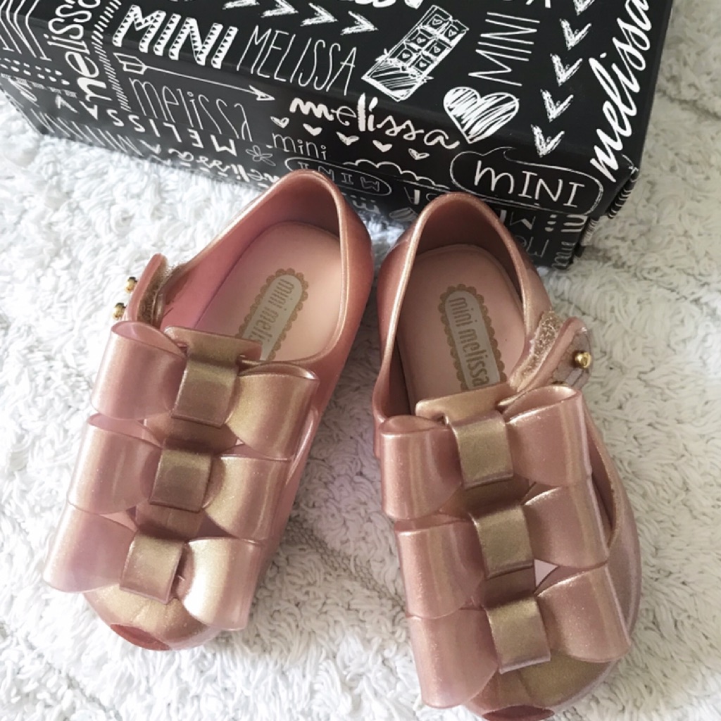 Mini melissa triple bow hot sale