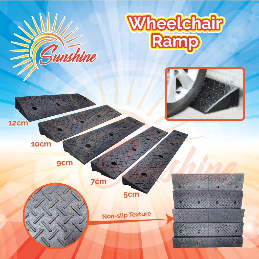 Heavy Duty Rubber Plastic Threshold Ramp (used to move easily on the ...