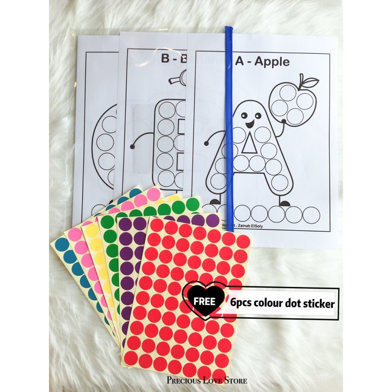 Alphabet Do a Dot Activity Worksheet Montessori Early Learning Early ...