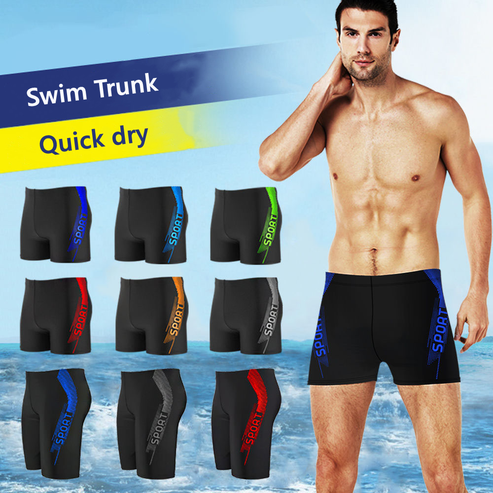 Men's Swim Trunk Swimming Short Swimsuit Swimwear Boardshort | Shopee ...