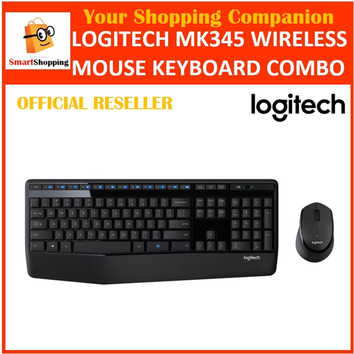 (Original local Set) Logitech MK345 Wireless Full Size Combo (Keyboard ...