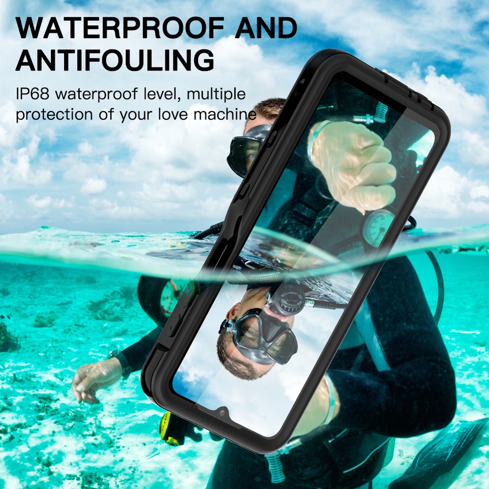 360 Full Body Protection Diving Swim Waterproof Case For iphone 13 Mini 12 11 Pro Max X XS XR SE 6 6S 7 8 Plus Soft Silicone Clear Back Cover Underwater Shockproof