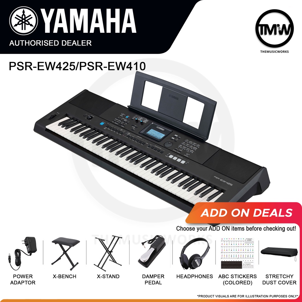 [LIMITED STOCK/PREORDER] Yamaha Portable Keyboard PSREW425 76 keys