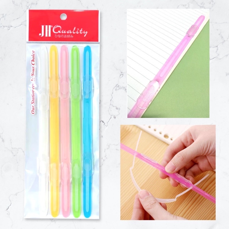 ( BEST & SAVE ) JH Quality Colour Jumbo Paper Fastener Plastic | Flat ...