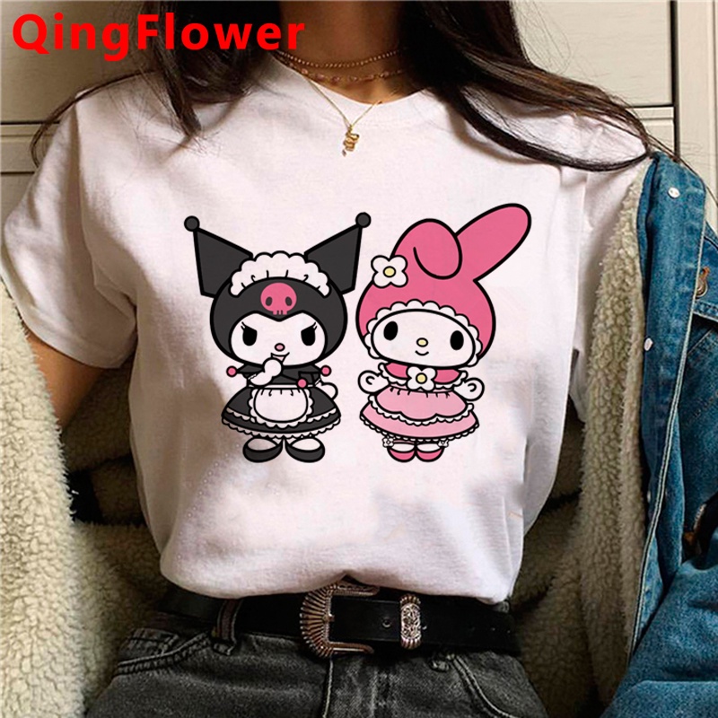 Sanrio Kuromi t-shirt female plus size aesthetic streetwear