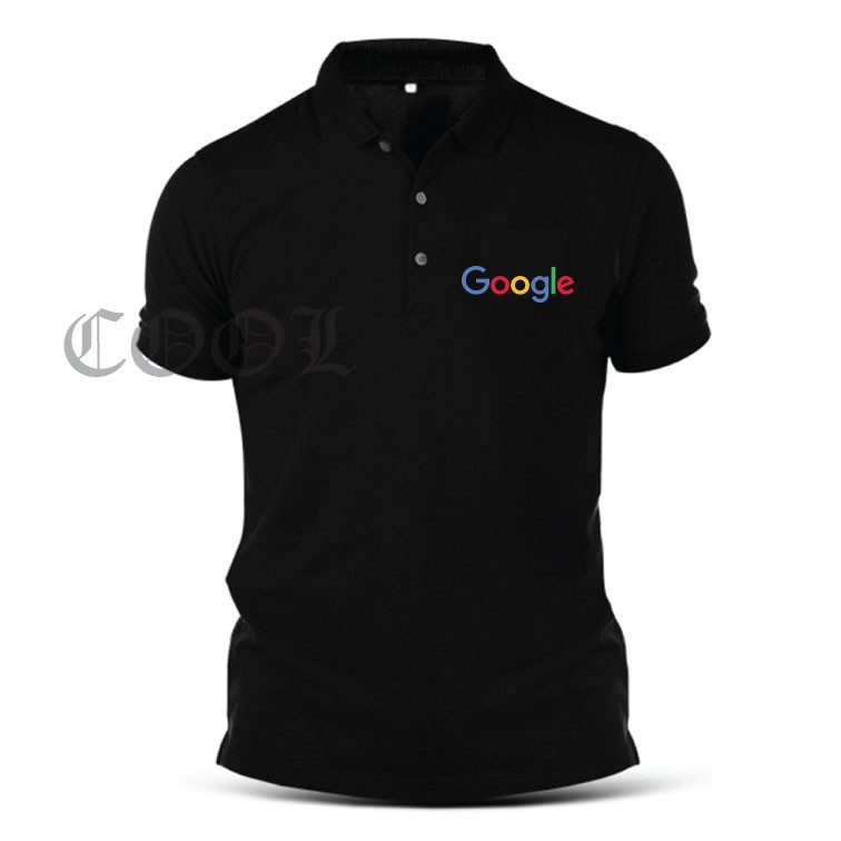 Google Microsoft Intel Embroidery Polo T Shirt EDR 102