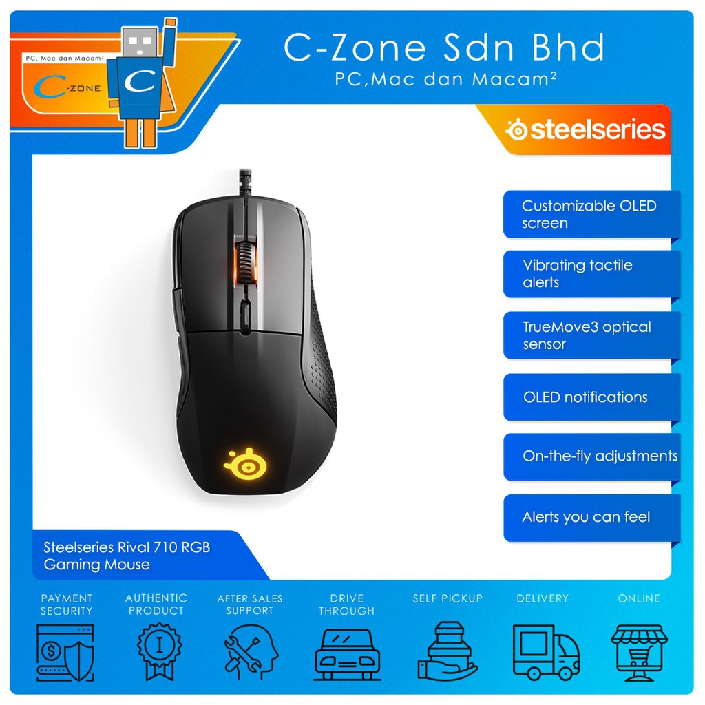 Steelseries Rival 710 RGB Gaming Mouse | Shopee Singapore