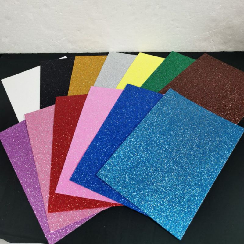 [STK 03] Foam Sticker | Foam Glitter Sheet | Glitter Sticker Sheet | A4 ...