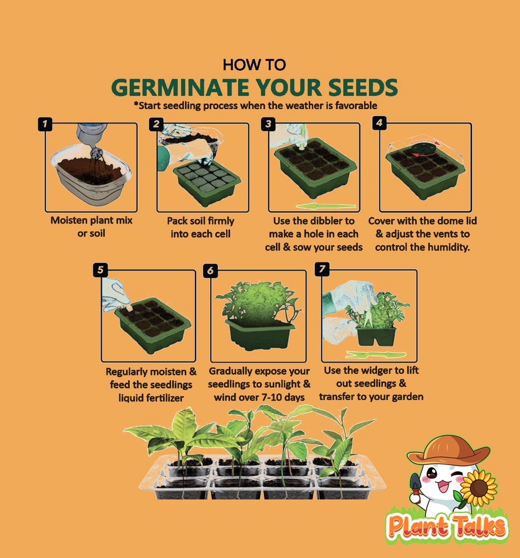 Seedling Tray | Seed Starter Kit | Germination Tray for Planting ...