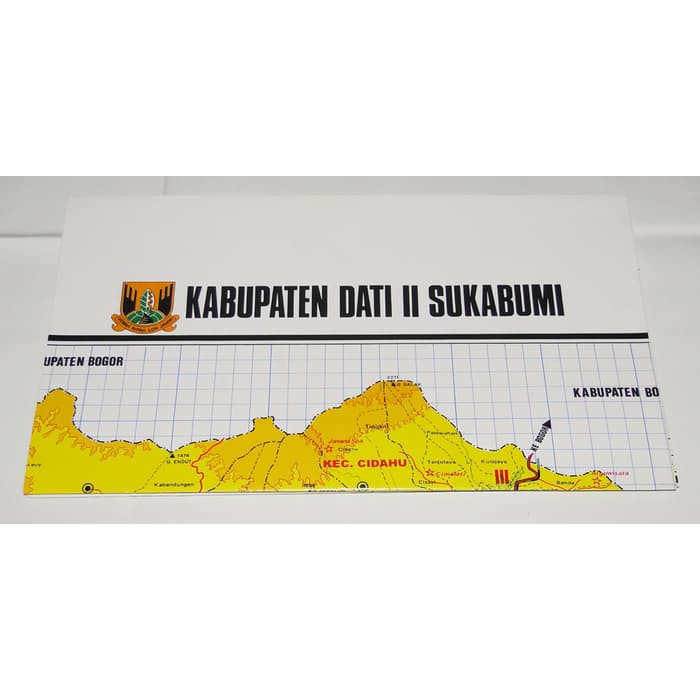 Sukabumi Regency Map (Folding) | Shopee Singapore