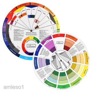 Artist's Color Wheel Paint Color Mixing Guide And Harmony Wheel Match 