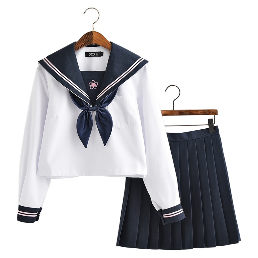 Ubaywey Japan School Girls Uniform JK Sailor Dress Anime Cosplay ...