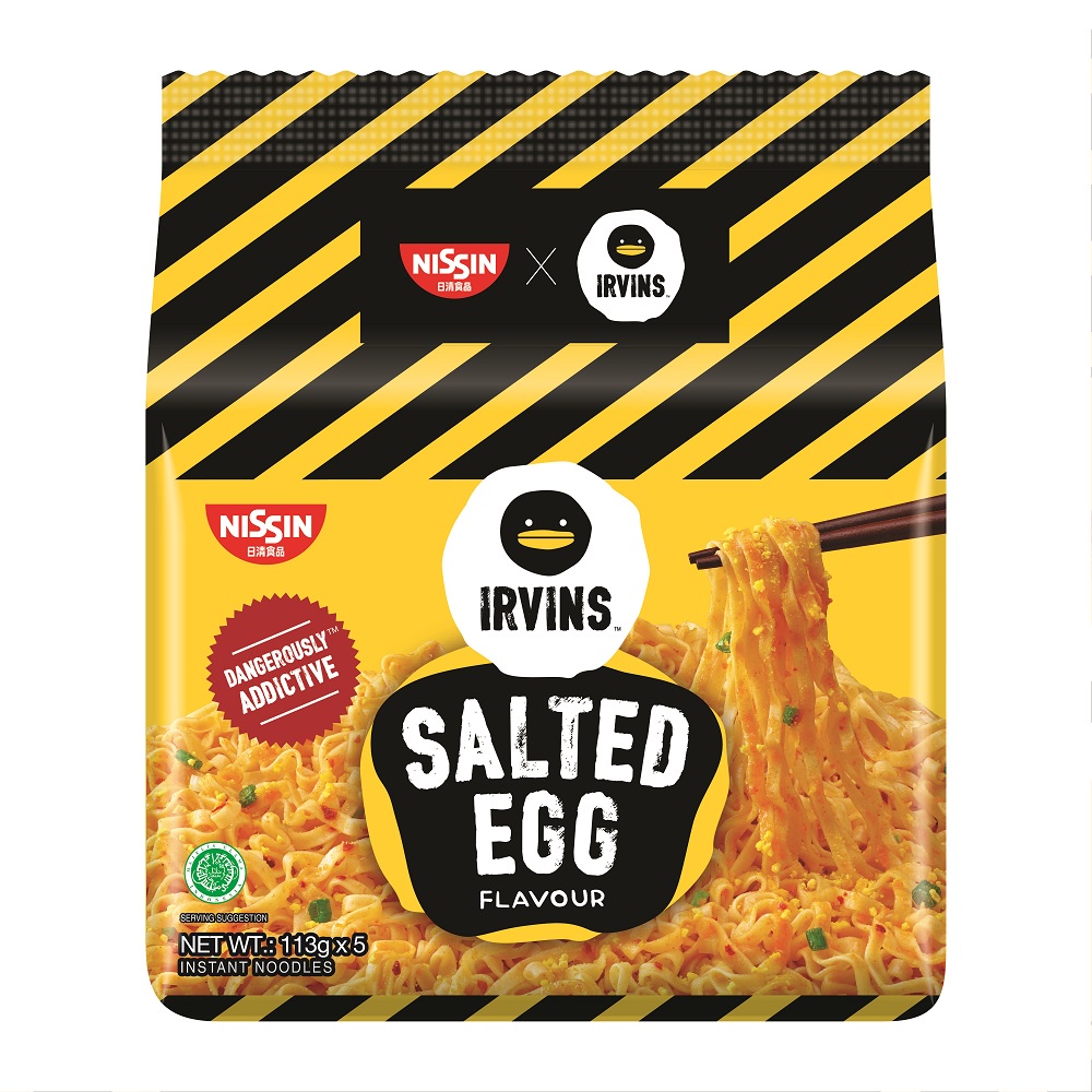 Nissin Irvins Salted Egg Packet Noodles 113g | Shopee Singapore