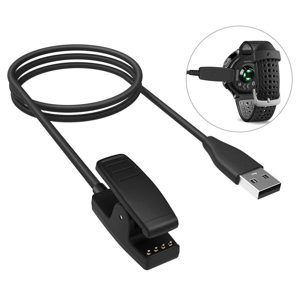 Garmin USB Charger Clip Cable Forerunner 735XT 630 645 235 230 35 30 Lily Approach S20 G10 Vivomove HR Charging Clip Shopee Singapore