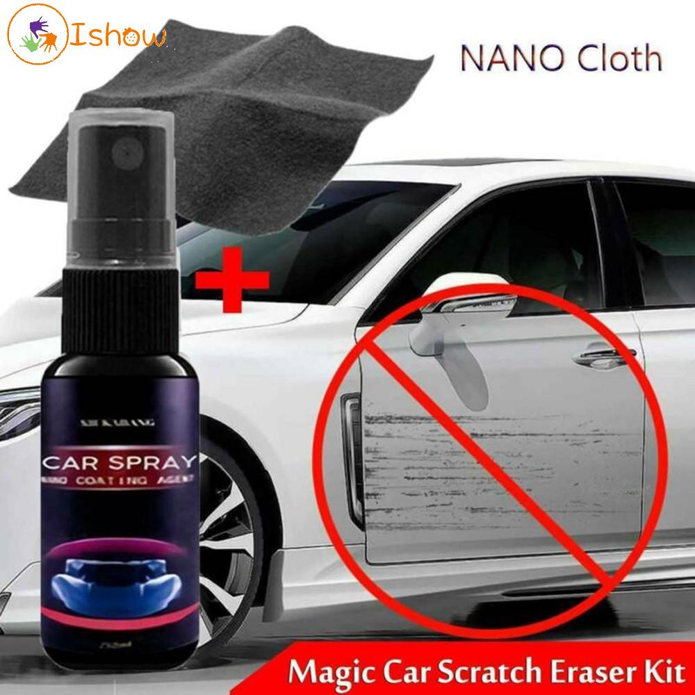 ⚡Hot Sale⚡Nano automotive scratch removal cloth &amp; amp; Automobile nano repair spray oxidation solution-ISHOW