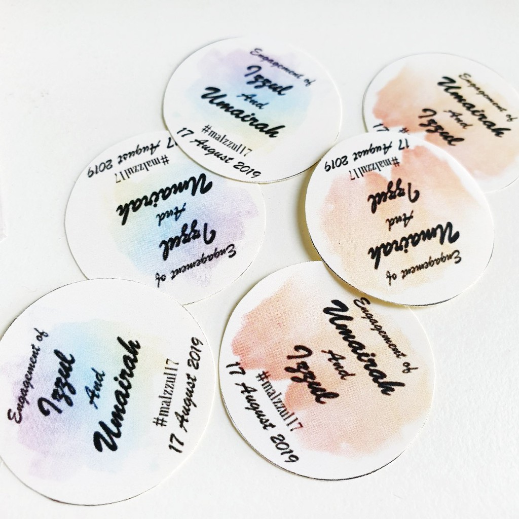 Personalised Engagement Stickers | Shopee Singapore