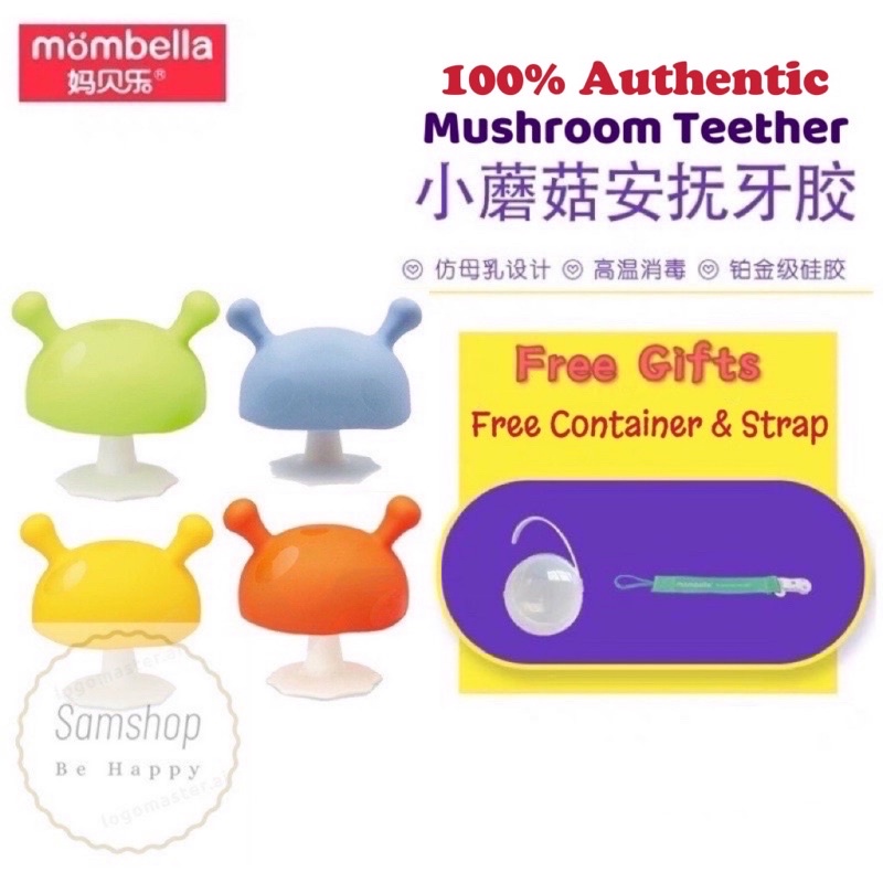【SG Seller??】 Mombella Mushroom Teether l Baby Toy with Free Gifts