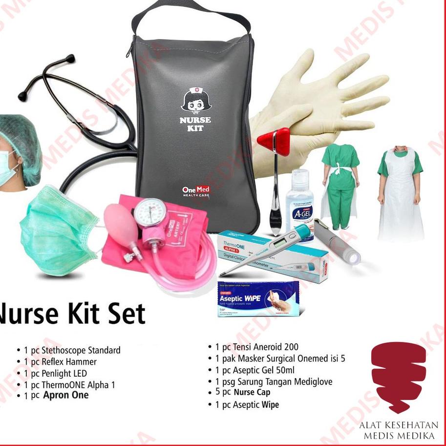 Update Nurse Kit Set Onemed Nursing P3K Nurse Equipment Tool Bag