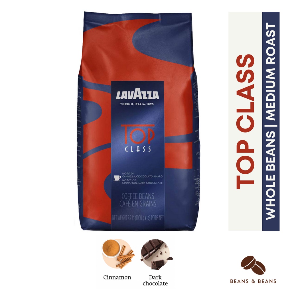 [CLEARANCE!] Lavazza Top Class Espresso Coffee Medium Roast Whole Beans