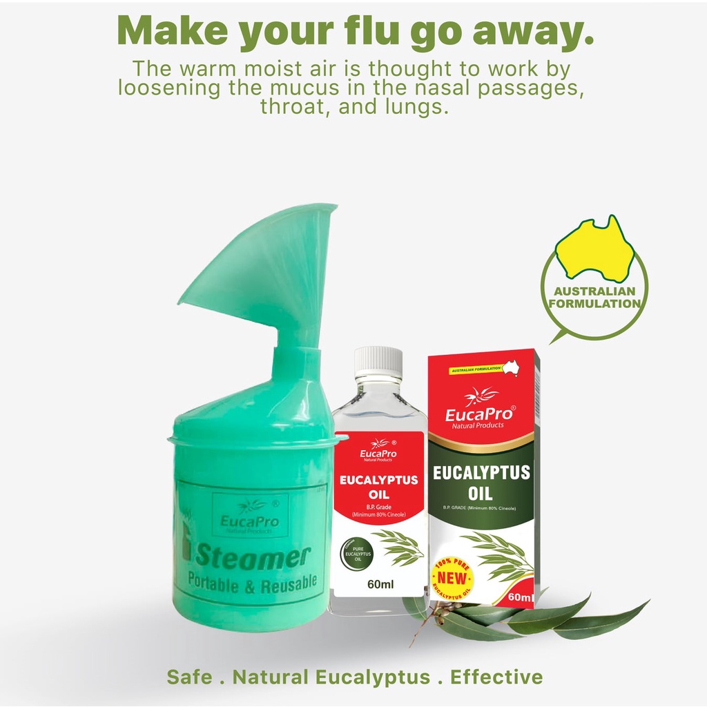 Eucapro Eucalyptus Oil with Inhaler Casing Set New Packaging For flu