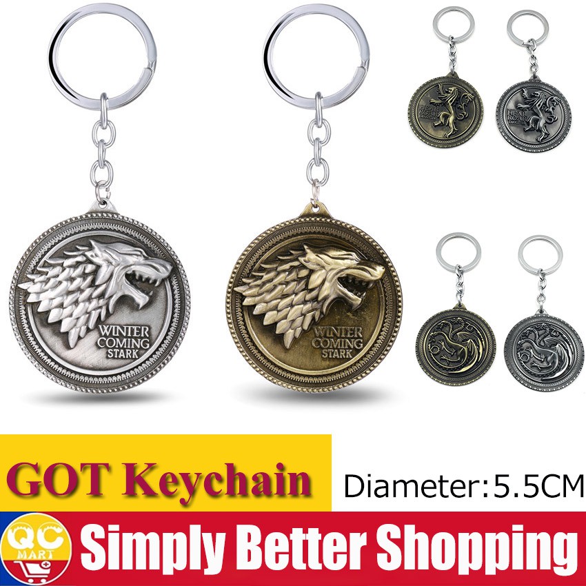 Game of sale thrones keyring