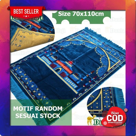 Premium Thick Turkish Prayer Rug with Floral Pattern, Thick Soft Prayer ...