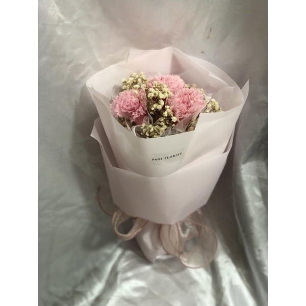 Carnation Flower Bouquet ( 3 stalks ) Flowers Bouquet Online Flower