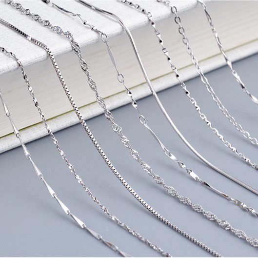 Cheap real silver on sale necklaces