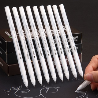 1 Pcs Japan Imported Jelly Roll 0.8mm White Gel Pen Highlight