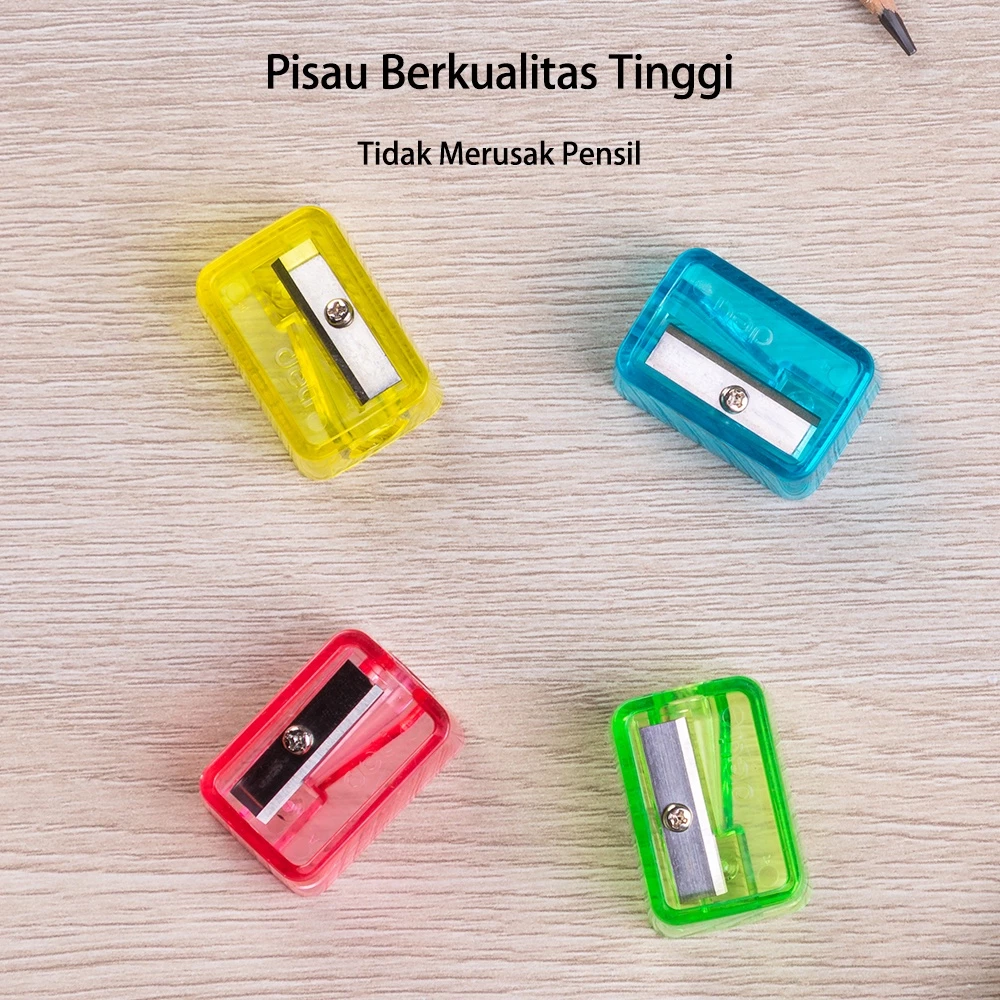 Deli Sharpener / Rautan Pensil Lucu Warna-Warni EH032 EH034 - Gambar 4