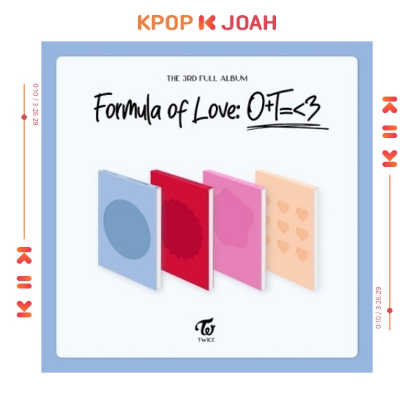 Formula Of Love: O+T=<3 (Study About Love Version) by TWICE, CD