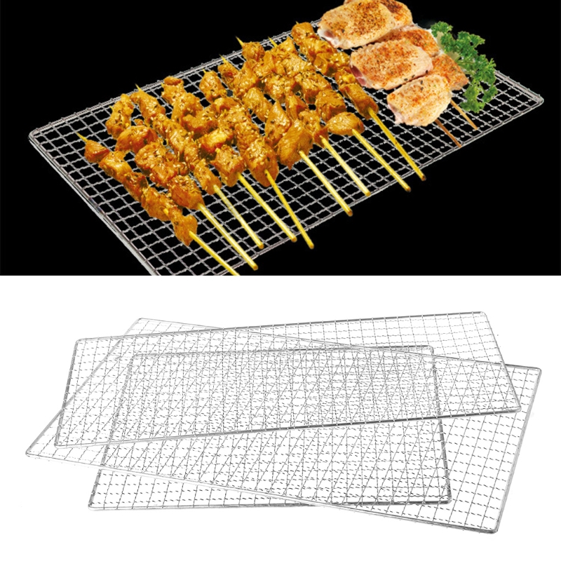 Stainless Steel BBQ Barbecue Grill Mesh Wire Outdoor Cooking Shopee Singapore