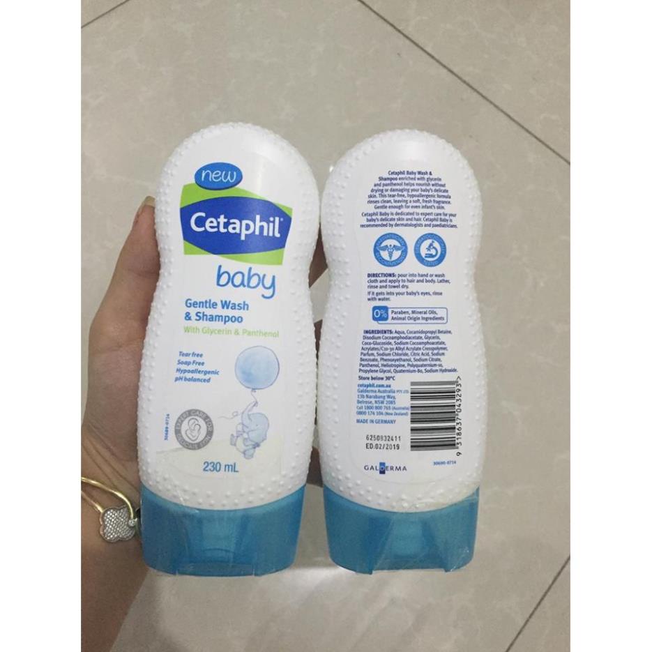 Cetaphil BABY Shower Gel 230ml Australia Shopee Singapore