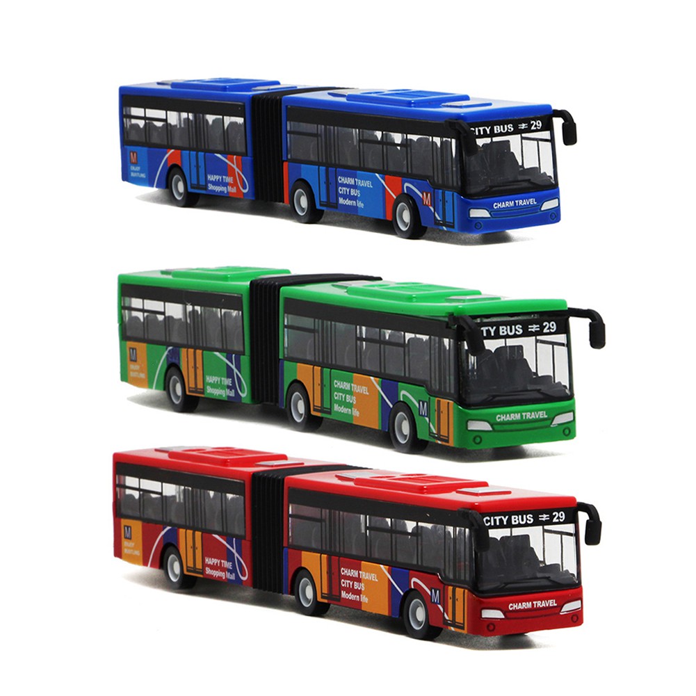1:64 Scale 18cm Baby Pull Back Shuttle Bus Toy Kids Diecast Models ...