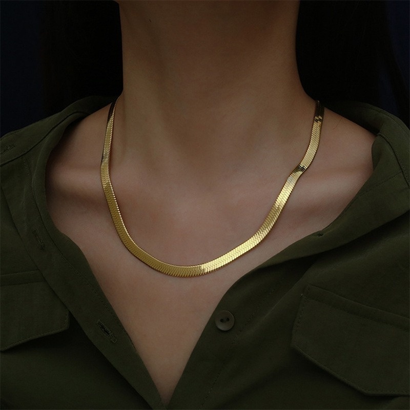 Gold necklace hot sale mens 24k